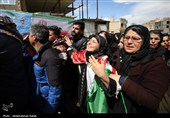تشییع پیکر شهید مهدی مرادی در همدان