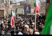 تشییع پیکر شهید مهدی مرادی در همدان