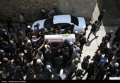 تشییع پیکر شهید مهدی مرادی در همدان