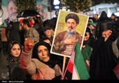 اجتماع شبانه مردم اردبیل درحمایت از رهبری و نیروهای مسلح