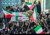 تشییع پیکر شهید پیام رجبی در آران و بیدگل