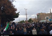 مراسم تشییع و تدفین شهدای روستای نجف آباد