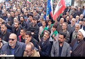 مراسم تشییع و تدفین شهدای روستای نجف آباد
