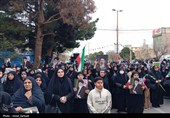 مراسم تشییع و تدفین شهدای روستای نجف آباد