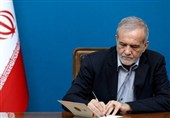 بزشکیان یشکر العراق حکومةً وشعباً على حفاوة تشییع القائد الشهید