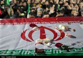 وداع باشکوه مردم کرمان با شهدای اقتدار در میدان کوثر