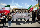 ایجاد زنجیره انسانی دور نیروگاه برق شهید مفتح همدان