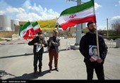 ایجاد زنجیره انسانی دور نیروگاه برق شهید مفتح همدان