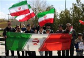 ایجاد زنجیره انسانی دور نیروگاه برق شهید مفتح همدان