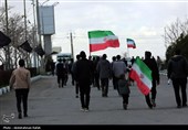 ایجاد زنجیره انسانی دور نیروگاه برق شهید مفتح همدان
