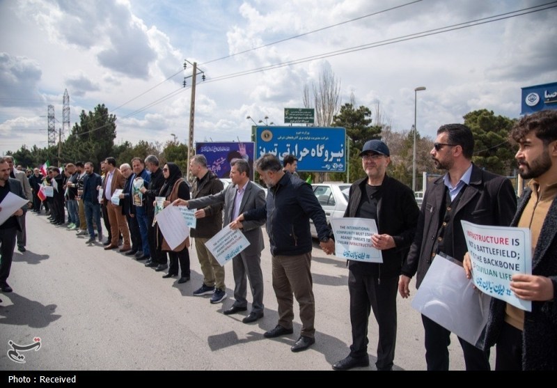 زنجیره انسانی جوانان و ورزشکاران در یزد