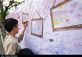 آیین چهلمین روز شهادت دانش‌آموز میناب در تهران
