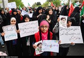 آیین چهلمین روز شهادت دانش‌آموز میناب در تهران