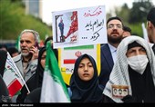 آیین چهلمین روز شهادت دانش‌آموز میناب در تهران