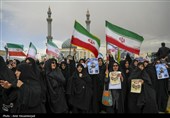 مراسم تشییع پیکر 12 شهید حملات آمریکایی - صهیونی در قم