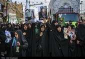 مراسم تشییع پیکر 12 شهید حملات آمریکایی - صهیونی در قم