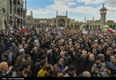 مراسم تشییع پیکر 12 شهید حملات آمریکایی - صهیونی در قم
