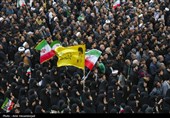 مراسم تشییع پیکر 12 شهید حملات آمریکایی - صهیونی در قم