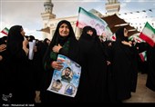 مراسم تشییع پیکر 12 شهید حملات متجاوزانه آمریکا و رژیم صهیونیستی به مناطق مسکونی در قم