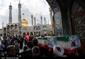مراسم تشییع پیکر 12 شهید حملات متجاوزانه آمریکا و رژیم صهیونیستی به مناطق مسکونی در قم
