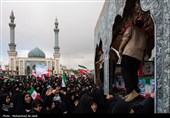 مراسم تشییع پیکر 12 شهید حملات متجاوزانه آمریکا و رژیم صهیونیستی به مناطق مسکونی در قم