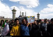 مراسم تشییع پیکر 12 شهید حملات متجاوزانه آمریکا و رژیم صهیونیستی به مناطق مسکونی در قم
