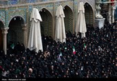 مراسم تشییع پیکر 12 شهید حملات متجاوزانه آمریکا و رژیم صهیونیستی به مناطق مسکونی در قم