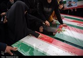 مراسم تشییع پیکر 12 شهید حملات متجاوزانه آمریکا و رژیم صهیونیستی به مناطق مسکونی در قم