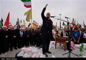 اجتماع عزاداران اربعین شهادت قائد امت امام خامنه‌ای در بندرعباس