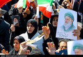مراسم عزاداری چهلمین روز شهادت رهبر انقلاب در تهران - 1
