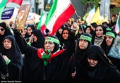 مراسم عزاداری چهلمین روز شهادت رهبر انقلاب در تهران -4
