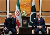 دیدار نخست وزیر پاکستان با محمدباقر قالیباف رئیس مجلس شورای اسلامی