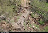 رانش زمین در روستای «لشکان» اشکور گیلان