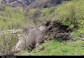 رانش زمین در روستای «لشکان» اشکور گیلان