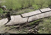 رانش زمین در روستای «لشکان» اشکور گیلان
