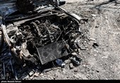بازدید از پلاک های آسیب دیده منطقه 11 تهران در جنگ رمضان