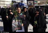 گلباران حرم مطهر رضوی در سالروز ولادت حضرت معصومه (س)