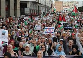 تظاهرات گسترده در مغرب در حمایت از فلسطین