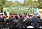 افتتاح بوستان درخت عدالت در دانشگاه فردوسی مشهد/کاشت 555 اصله نهال