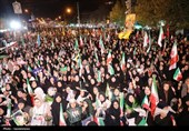 سیل جمعیت در قلب یاسوج