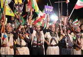 سیل جمعیت در قلب یاسوج