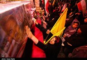 آئین وداع با پیکر مطهر 14 شهید تخریب چی - زنجان