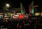 آئین وداع با پیکر مطهر 14 شهید تخریب چی - زنجان