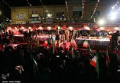 آئین وداع با پیکر مطهر 14 شهید تخریب چی - زنجان