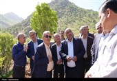بازدید مسئولان از پروژه انتقال آب سد تنگ‌سرخ