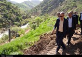 بازدید مسئولان از پروژه انتقال آب سد تنگ‌سرخ