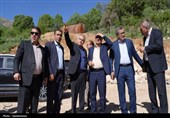 بازدید مسئولان از پروژه انتقال آب سد تنگ‌سرخ