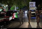 رژه اقتدار تکاوران فاتحین لشکر 31 عاشورا در میدان ساعت شهر تبریز.