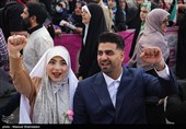 مراسم ازدواج زوج‌های جان‌فدا
