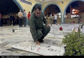 مراسم غبارروبی مزار شهدا - قشم